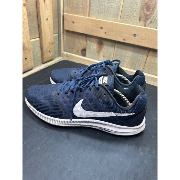 Nike Downshifter 7 Mens Running Shoes Navy & White Size 9.5 main image 7